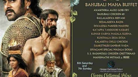 Baahubali Inspired Menus Are The Latest Craze Filmibeat