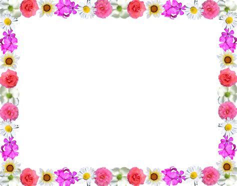 Free Flower Page Border Download Free Flower Page Border Png Images