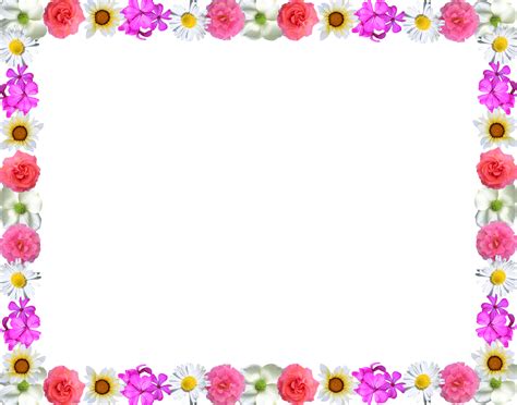 Simple Flower Design Border Clipart Best