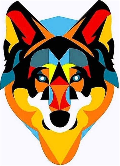 geometric wolf - Google Search | Geometric wolf wallpaper, Geometric wolf, Geometric animal ...