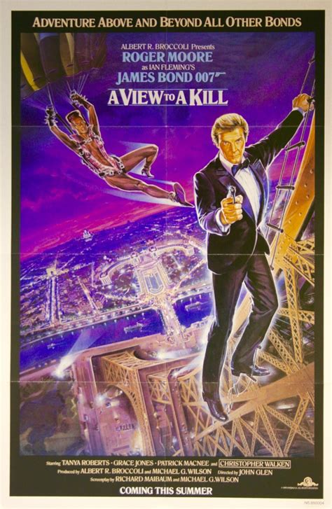 James Bond A View To A Kill Vintage Movie Posters