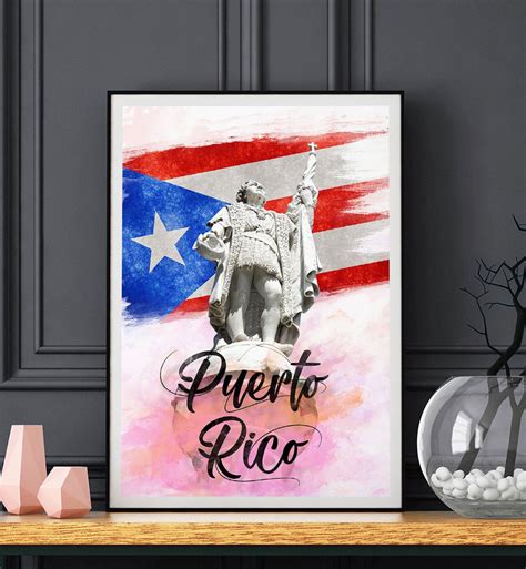 Buy Puerto Rico Wall Art Puerto Rico Art Estatua De Cristóbal Online In