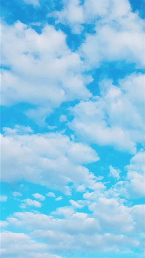Sky Blue Fotografi Alam Estetika Langit Latar Belakang