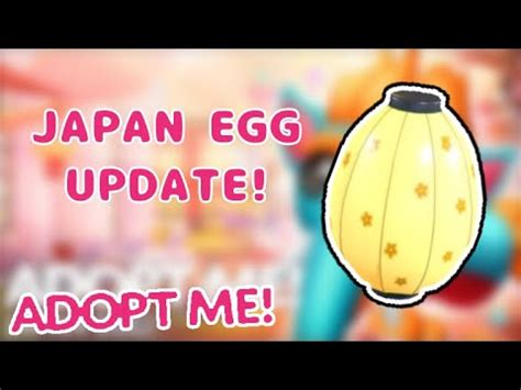 Adopt Me New Japan Egg Update Video YouTube