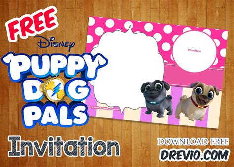 Advertisement these invitations comes i… FREE Disney Puppy Dog Pals invitation Templates | Download Hundreds FREE PRINTABLE Birthday ...