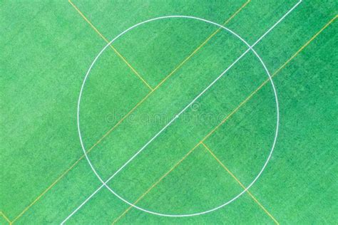 Soccer Football Field Aerial View From Above Stock Photo Image Of