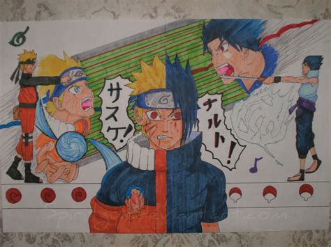 Naruto Vs Sasuke Poster By 5piritgun On Deviantart