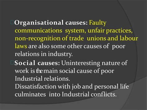 Industrial Relations Meaningobjectivescauses And Suggestions To