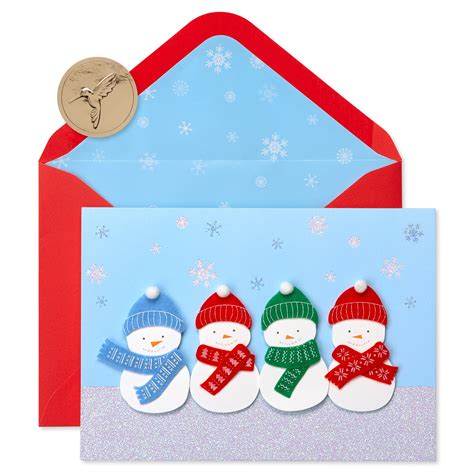Papyrus offers general cards for the holiday season. Papyrus Snowmen Boxed Holiday Cards, 8-Count - Walmart.com - Walmart.com