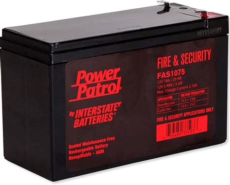 Buy Interstate Batteries Power Patrol 12v 7ah Fire And Security Alarm