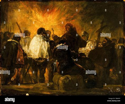 Francisco Goya Inquisition Espagnole Nuit De L Inquisition Peinture