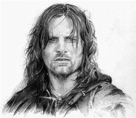 Aragorn Drawing Aragorn Lord Of The Rings Lotr Art