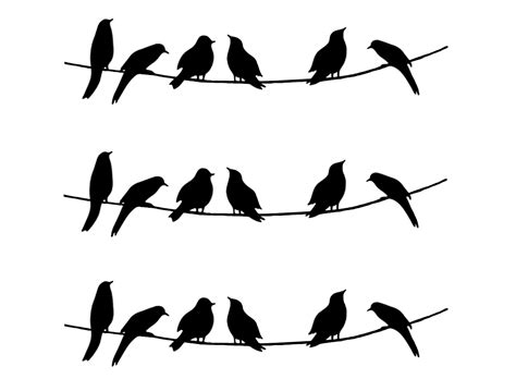 Bird On A Wire Silhouette Printable Printable Word Searches