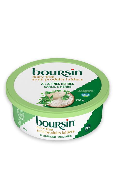 Product Dairy Free Garlic Herbs Boursin Canada