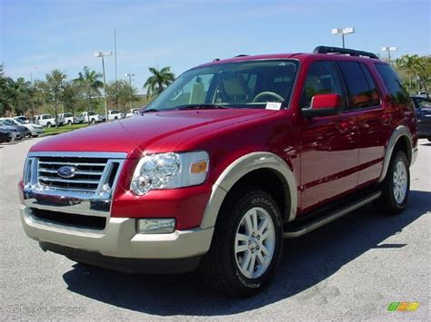 Ford will bolster the 2010 explorer by enhancing its proven stability control system with the addition of trailer sway for 2010, explorer will continue to offer the xlt sport package, highlighted inside by. 2010 Sangria Red Metallic Ford Explorer Eddie Bauer ...