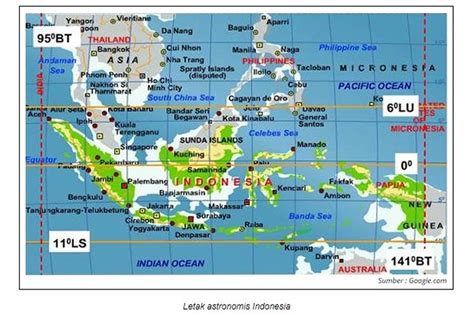 Letak Astronomis Dan Geografis Indonesia Beserta Gambarnya