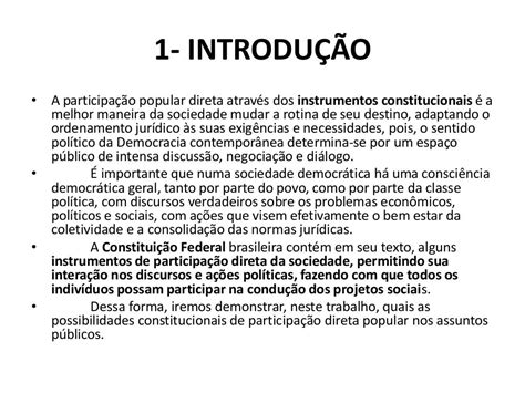 São Instrumentos De Democracia Semidireta Adotados No Direito Brasileiro: