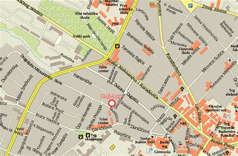Kragujevac Mapa Grada