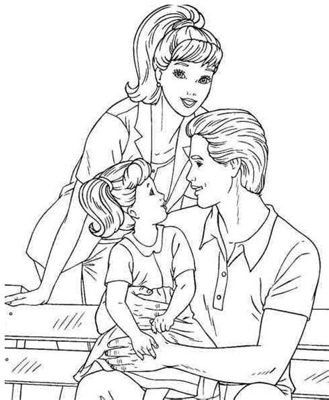 ⭐ free printable barbie coloring book. My Family Fun - Barbie Family Color the beautiful picture ...
