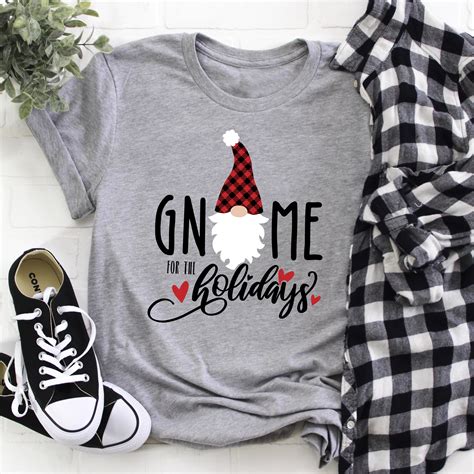 Gnome For The Holidays Classic T Shirt By Foxandwillow Christmas T