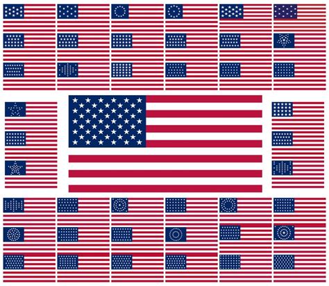 43 Us Flag Designs Over The Years Flag Design American Flag Flag