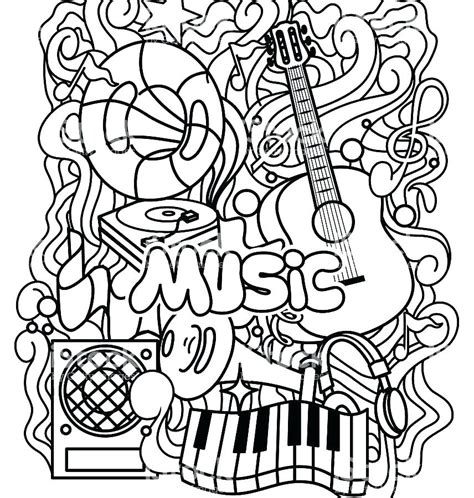 Instrument Coloring Pages At Getdrawings Free Download