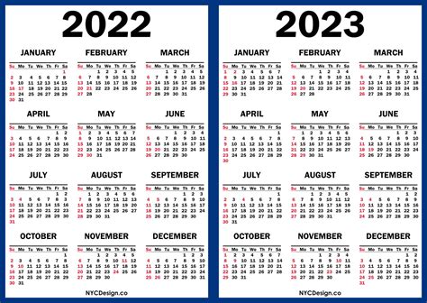 2022 Calendar 2023 Printable Pelajaran