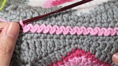 Joining Squares Idea In Crochet Zigzag Slip Stitch Method