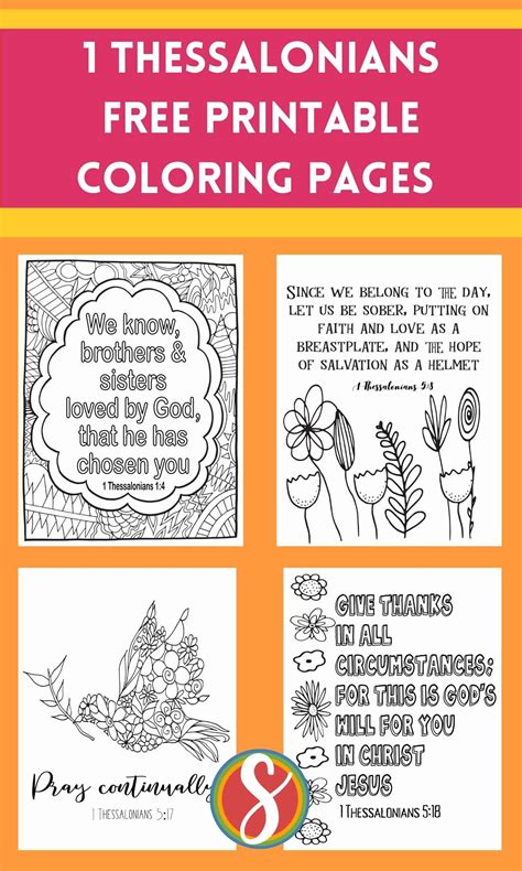 Free 1 Thessalonianscoloring Pages — Stevie Doodles