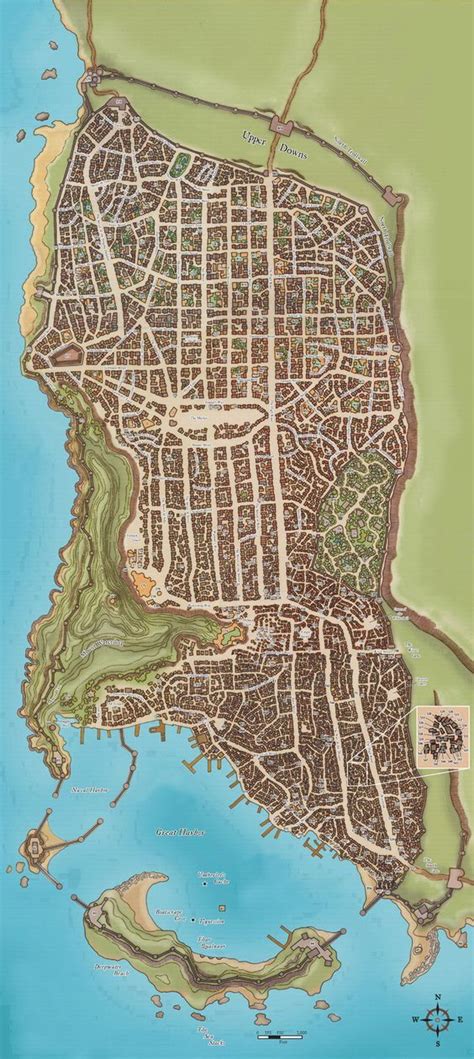 Waterdeep Fantasy City Map Fantasy Map Dungeons Dragons