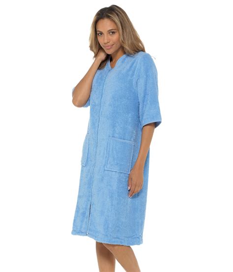 Undercover Towelling Dressing Gown Cotton Zip Up Terry Toweling
