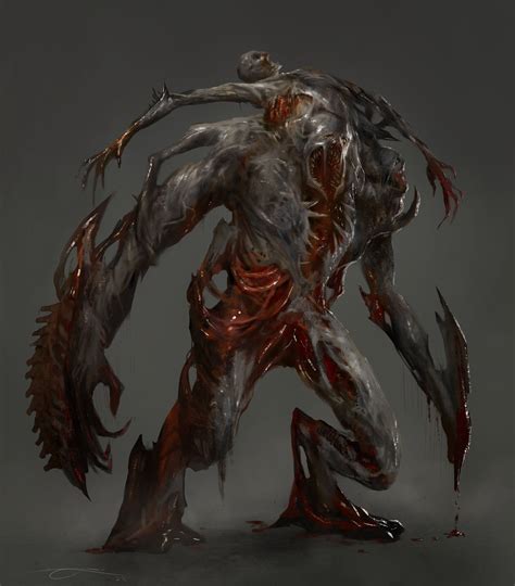 Necromorph 01 Rahul Philip Fantasy Monster Monster