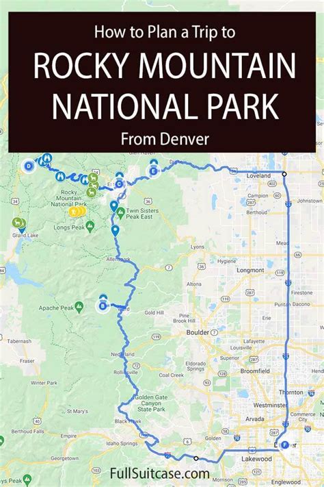 Denver To Rocky Mountain National Park Day Trip Itinerary And Map