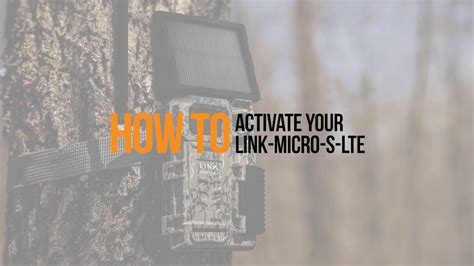 How To Activate Your Spypoint Link Micro S Lte Trail Camera Youtube