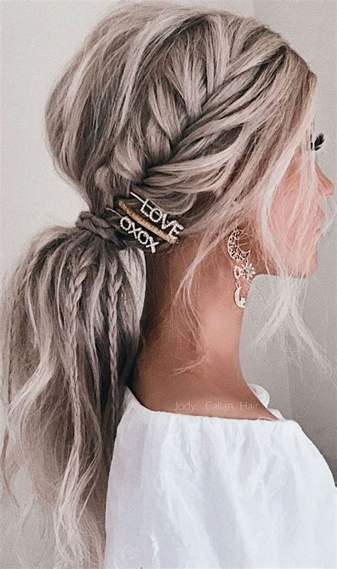 Cute Braided Hairstyles To Rock This Season Boho Ponytail With