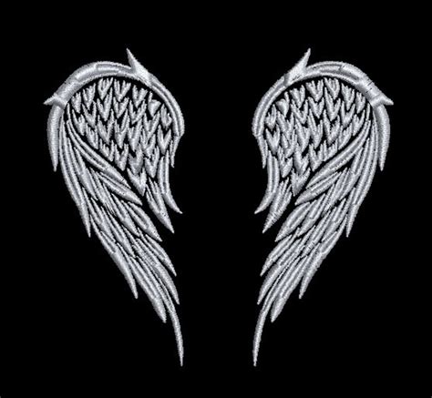Angel Wings Machine Embroidery Design Embroidery Designs Etsy