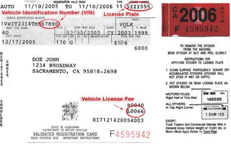 Ca Vehicle Registration Information