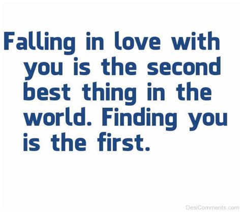 Falling In Love With You Is The Second Best Thing In The World Dc448