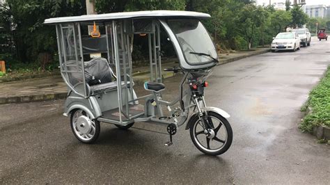 Pedal Assist Electric Passenger Tricycle 3 Wheel Electric Tricycle With Labor Saving System