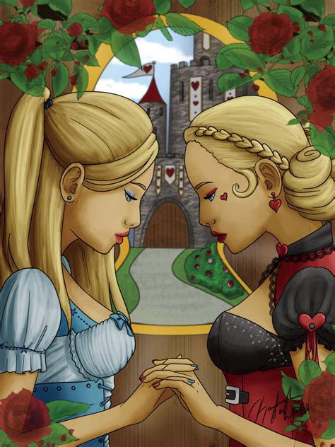 Alice And Queen By Wabaka On Deviantart