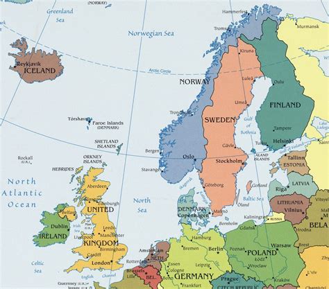 Maps Of Europe Countries Northern Europe Region Maps Details Pictures
