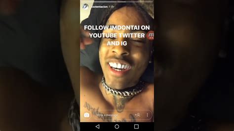 Xxxtentacion Shouting Out Imdontai On His Instagram Story YouTube