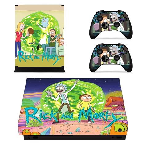 Rick And Morty Skin Sticker Decal For Microsoft Xbox One X Console And