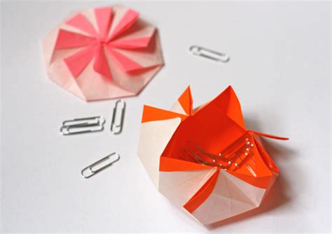 Origami Octagonal Pouch How About Orange