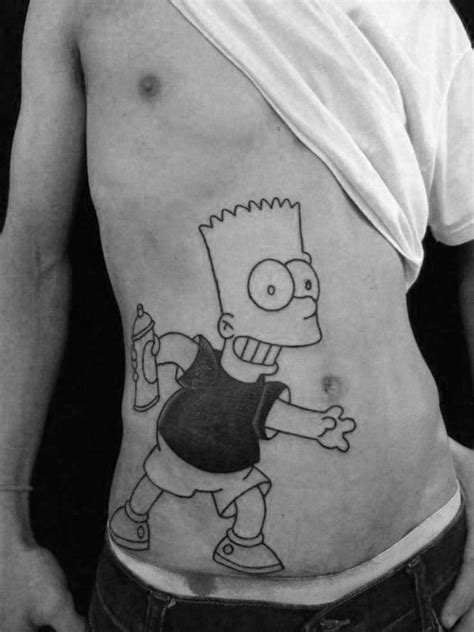 50 Bart Simpson Tattoo Designs For Men The Simpsons Ink Ideas