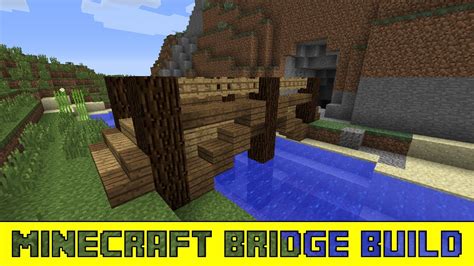 Minecraft Designs How To Build A Small Wooden Bridge Youtube