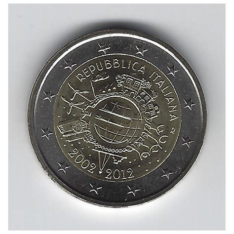 2 Euros Commémorative Italie 2012 10 Ans De Leuro Philantologie