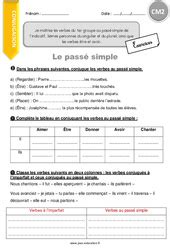 Exercice passé composé cm2, salut à tous, notre site d'apprentissage du français lettres et langue française vous propose aujourd'hui quelques ➔ exercice 2 : Exercice Passé simple : CM2 - Cycle 3