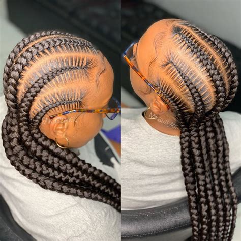 Straight Back Stitch Braids Cornrows Styles Weave Hairstyles Braided Stitch Braids