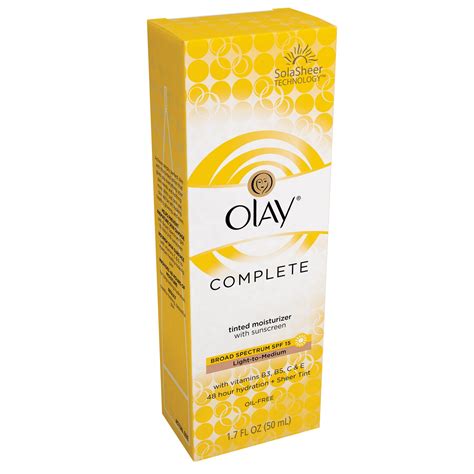 Olay Complete Tinted Moisturizer Light To Medium Spf15 Shop Facial